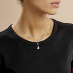 Collier Marina Cera Argent Blanc C&eacute;ramique Et Oxyde De Zirconium - Colliers avec pierres Femme | Marc Orian