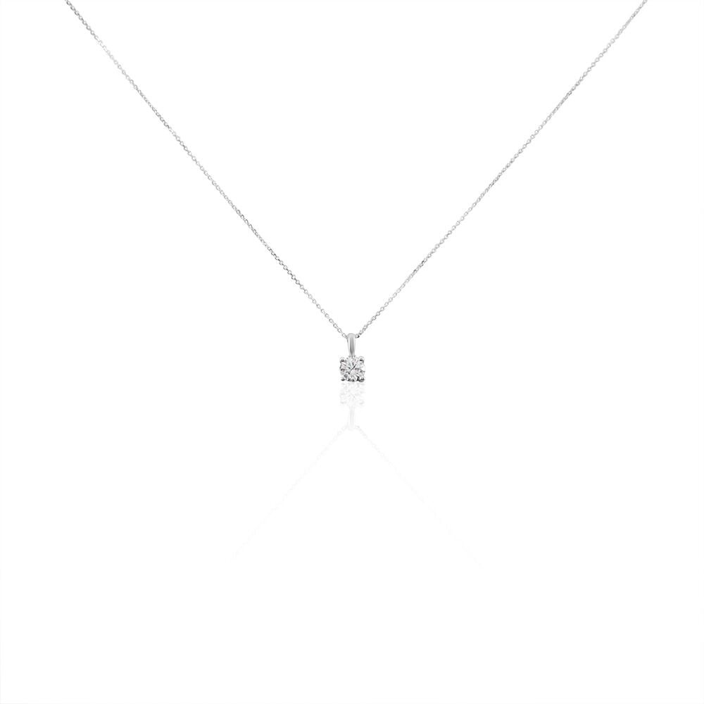 Collier Aphrodite Or Blanc Diamant Synthetique - Colliers avec pierres Femme | Marc Orian