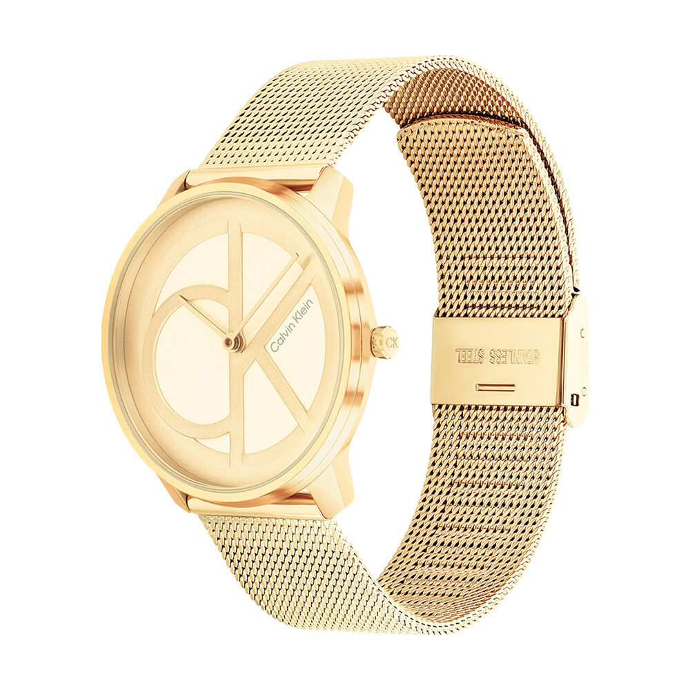 Montre Calvin Klein Iconic Mesh Champagne - Montres &eacute;tanches Femme | Marc Orian