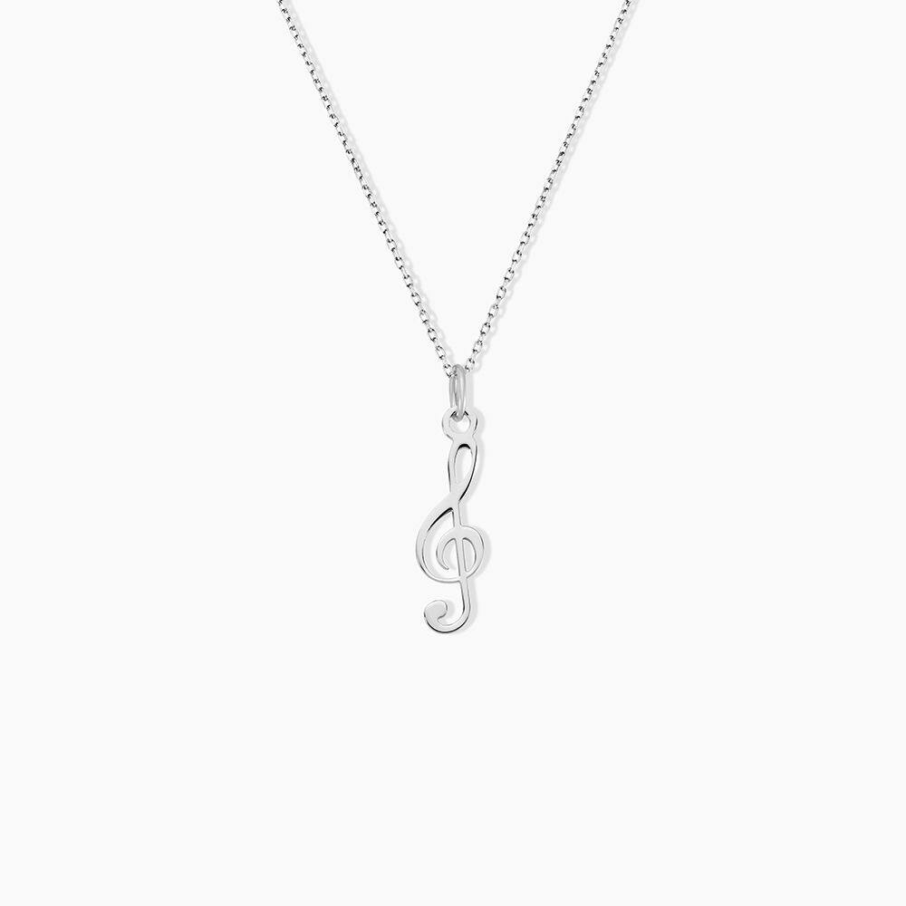 Pendentif Pio Argent Blanc - Bijoux fantaisie Famille | Marc Orian