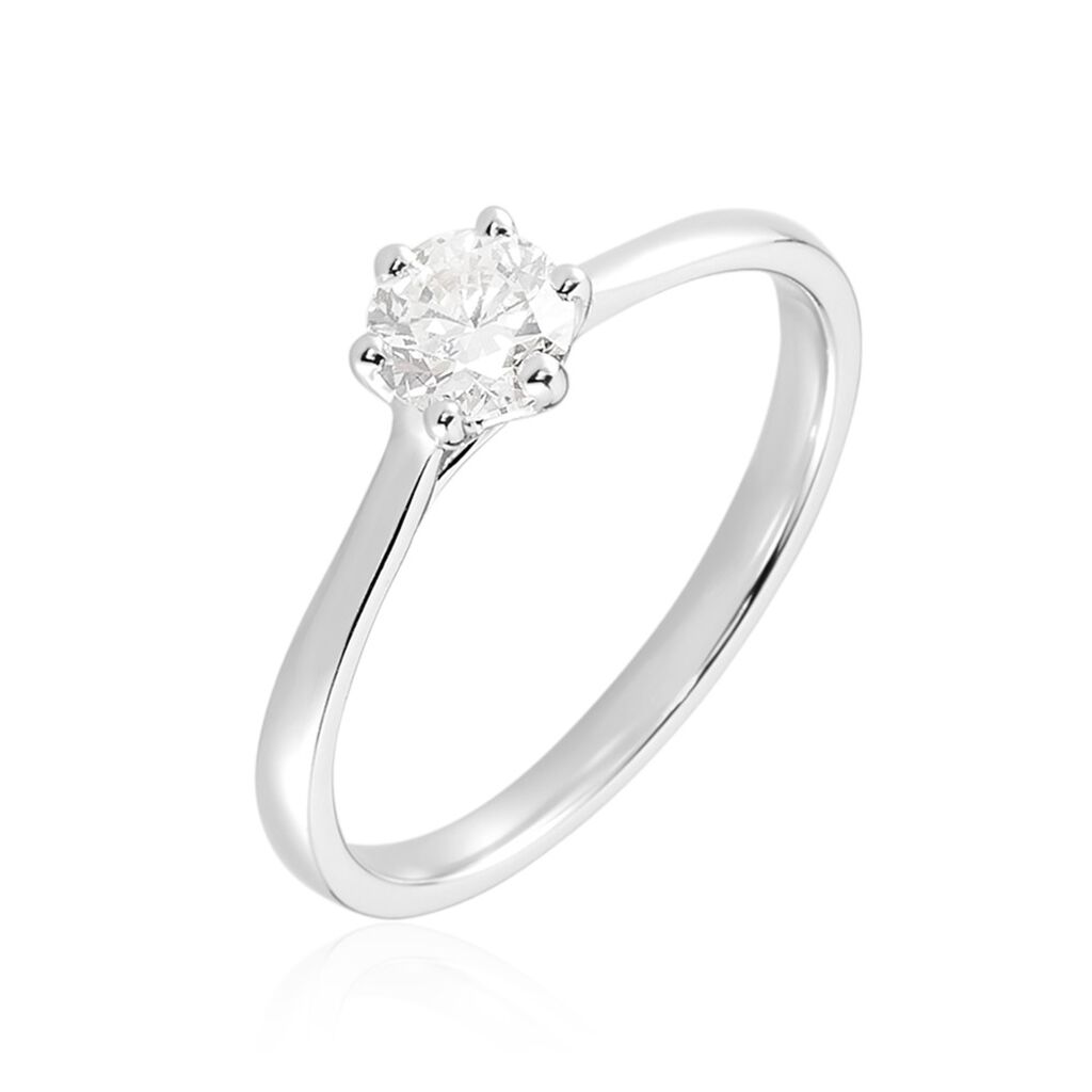 Bague Solitaire Athena Or Blanc Diamant - Solitaires Femme | Marc Orian