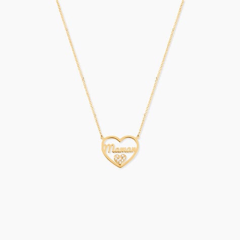 Collier Verohanta Or Jaune Oxyde De Zirconium - Colliers avec pierres Femme | Marc Orian