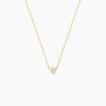 Collier Doline Plaqu&eacute; Or Jaune Oxyde De Zirconium - Colliers avec pierres Femme | Marc Orian