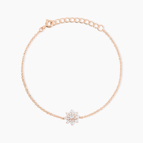 Bracelet Lorraine Argent Rose Oxyde De Zirconium - Bracelets fantaisie Femme | Marc Orian