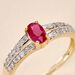 Bague Carlton Or Jaune Rubis Diamant - Bagues vintage Femme | Marc Orian