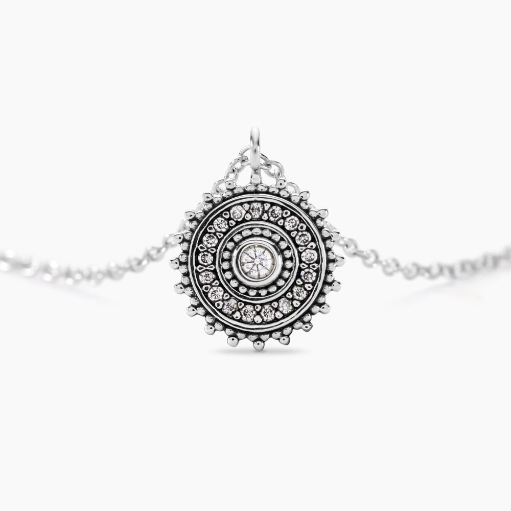 Collier Auretta Argent Blanc Oxyde De Zirconium - Colliers avec pierres Femme | Marc Orian