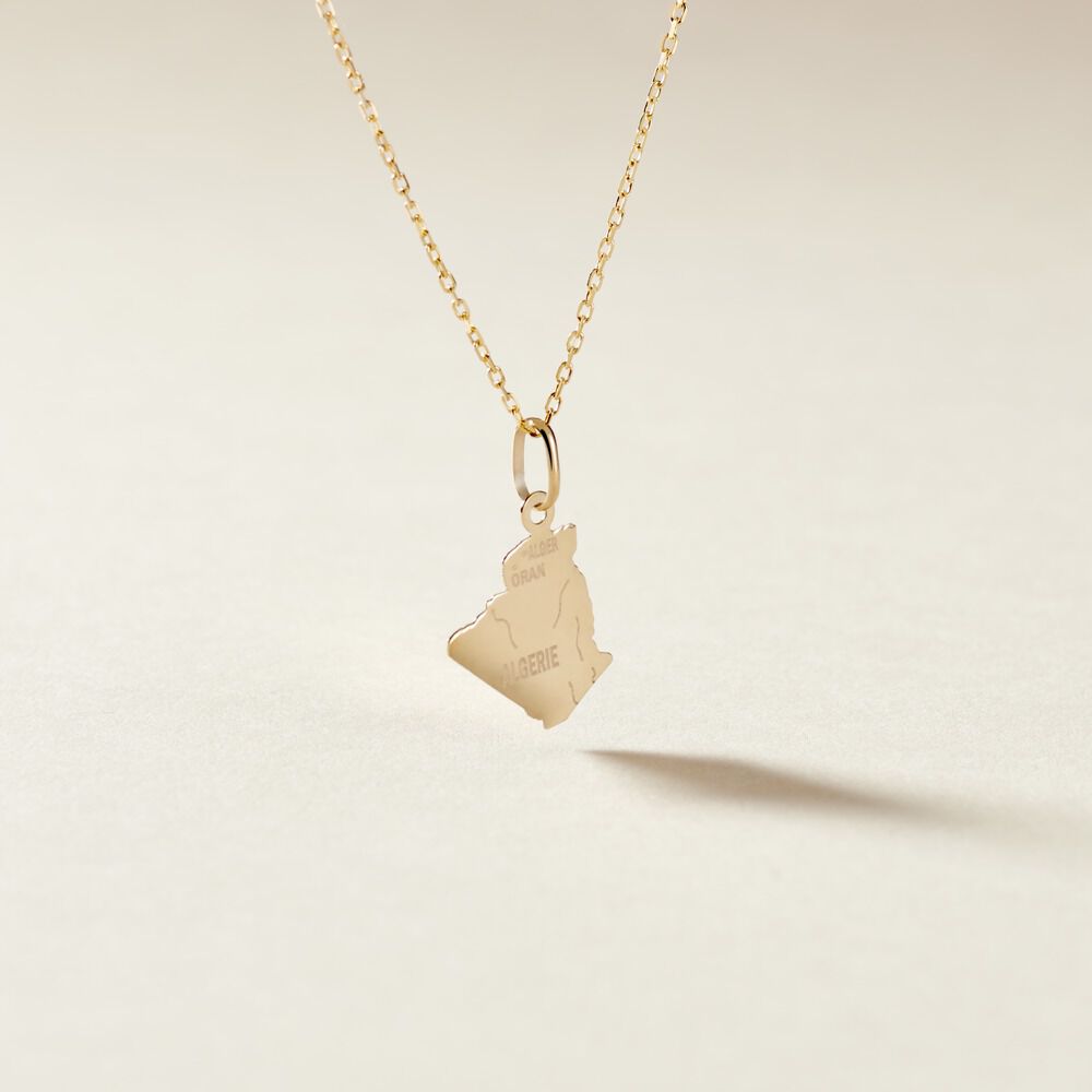 Pendentif Gaietana Algerie Or Jaune - Bijoux personnalis&eacute;s Famille | Marc Orian