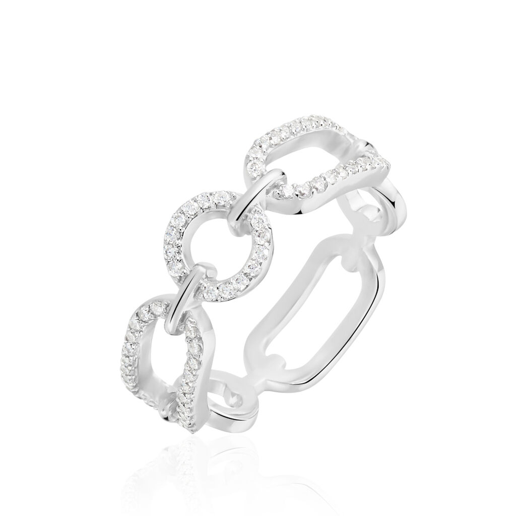 Bague Ela Argent Blanc Oxyde De Zirconium - Bijoux fantaisie Femme | Marc Orian