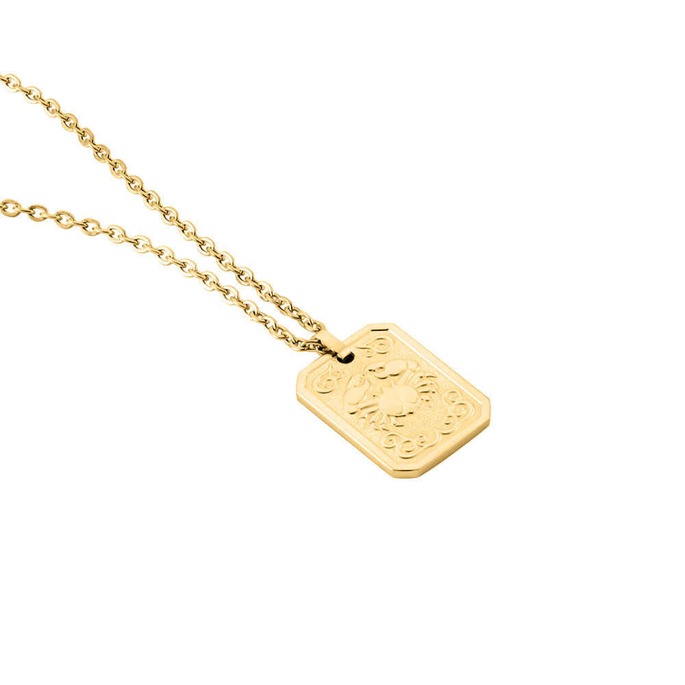 Collier Phebus Him Acier Jaune - Colliers fantaisie Homme | Marc Orian