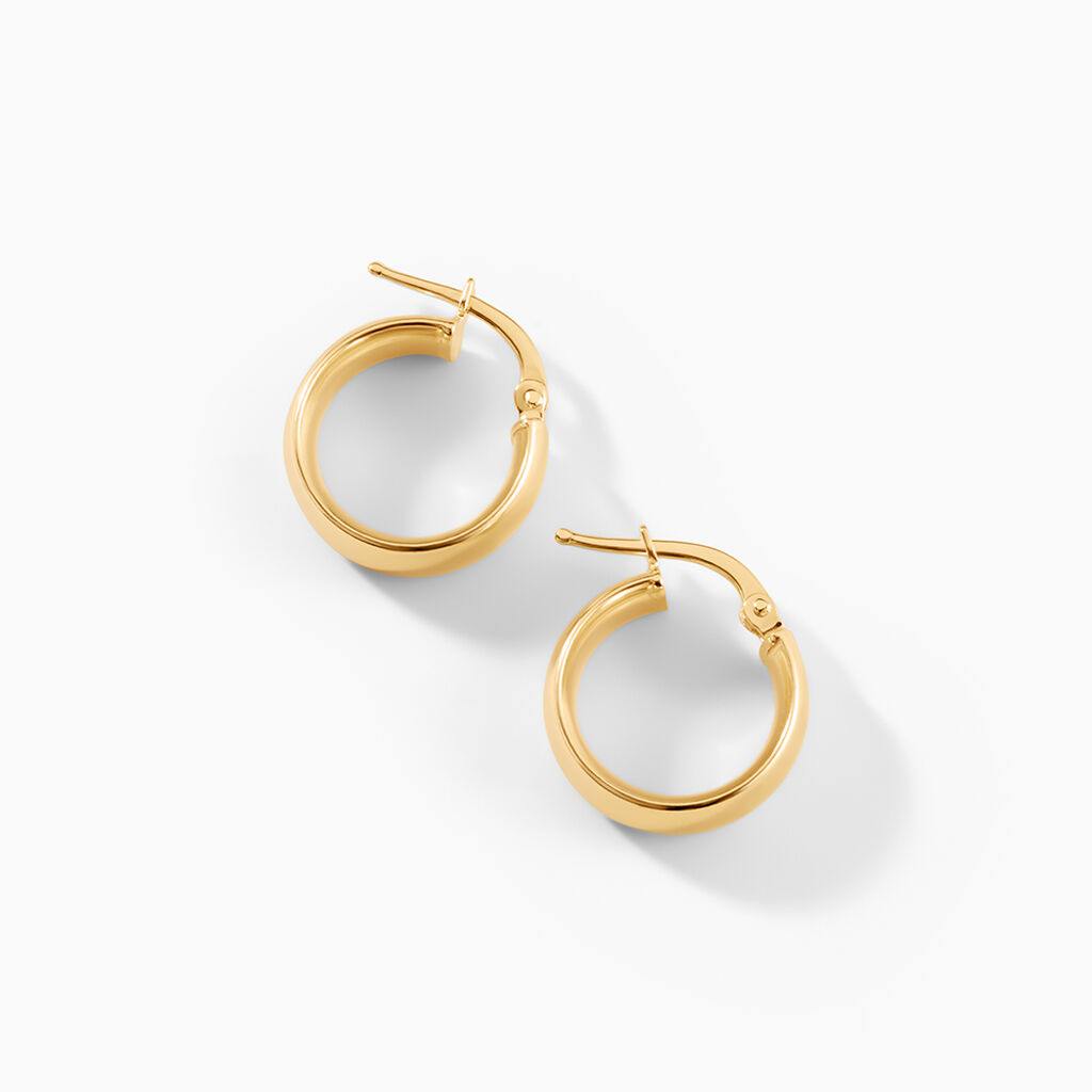 Cr&eacute;oles Terezia Argent Dor&eacute; A L'Or 750/1000 - Cr&eacute;oles Femme | Marc Orian