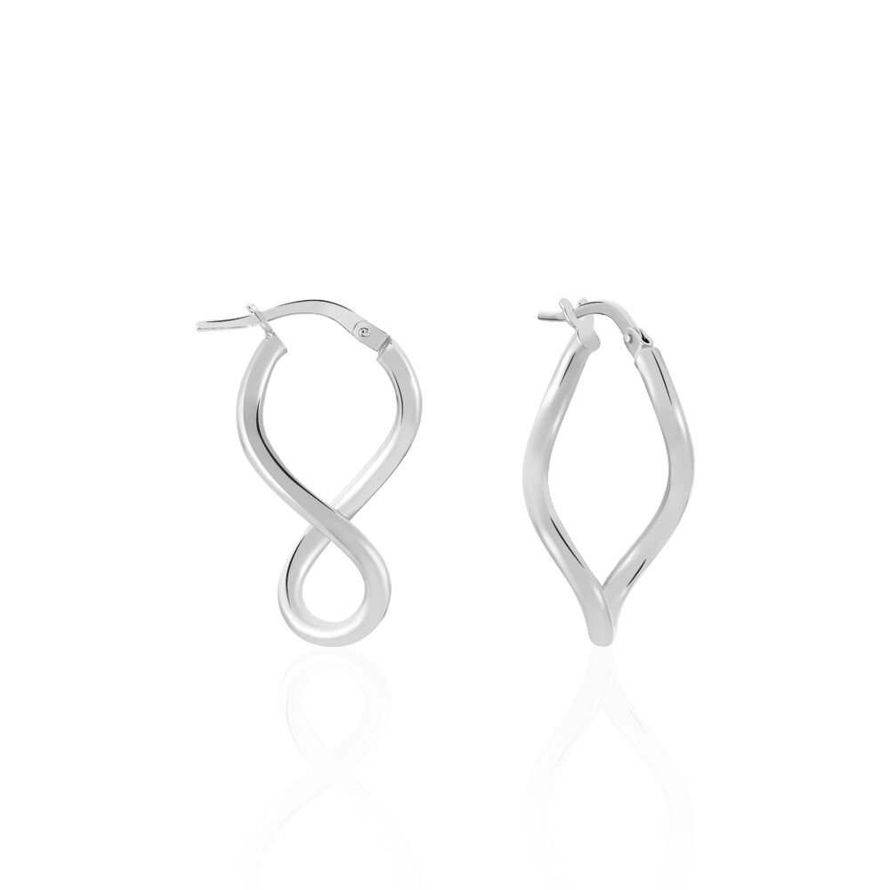 Créoles Hellen Or Blanc - Créoles Femme | Marc Orian