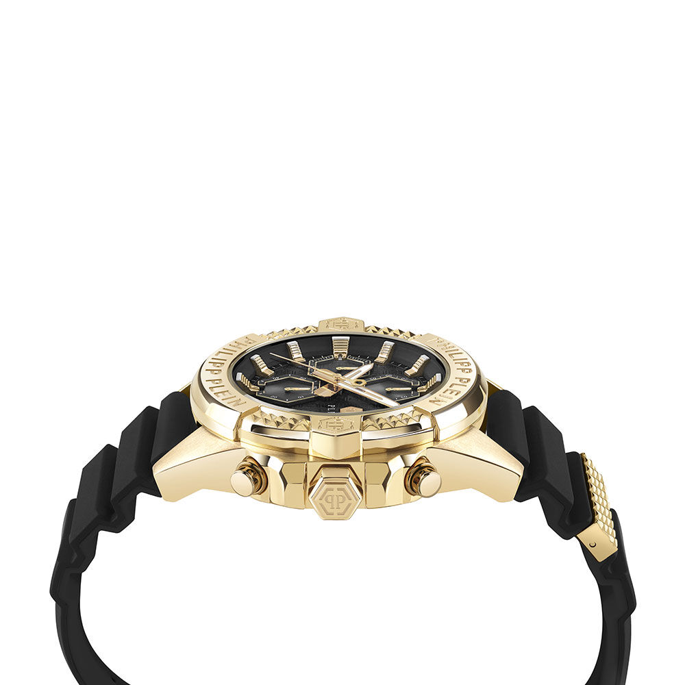Montre Philipp Plein The $Kull Chrono Noir - Montres &eacute;tanches Homme | Marc Orian