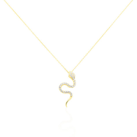 Collier Alvina Or Jaune Oxyde De Zirconium - Colliers avec pierres Femme | Marc Orian