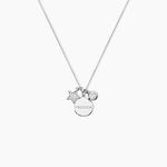 Collier Nessa Argent Blanc Oxyde De Zirconium - Colliers avec pierres Femme | Marc Orian