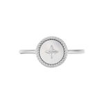 Bague Izarra Argent Blanc Nacre - Bijoux fantaisie Femme | Marc Orian