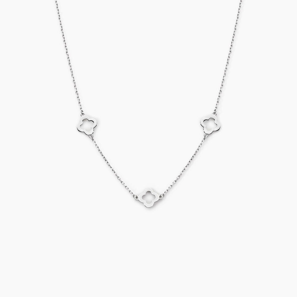Collier Tavie Argent Blanc - Colliers Femme | Marc Orian