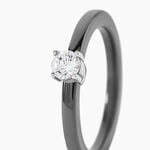 Bague Solitaire Nigelia Argent Blanc Oxyde De Zirconium - Bijoux fantaisie Femme | Marc Orian
