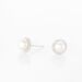 Boucles D'oreilles Puces Vittorio Argent Blanc Perle De Culture - Puces Femme | Marc Orian