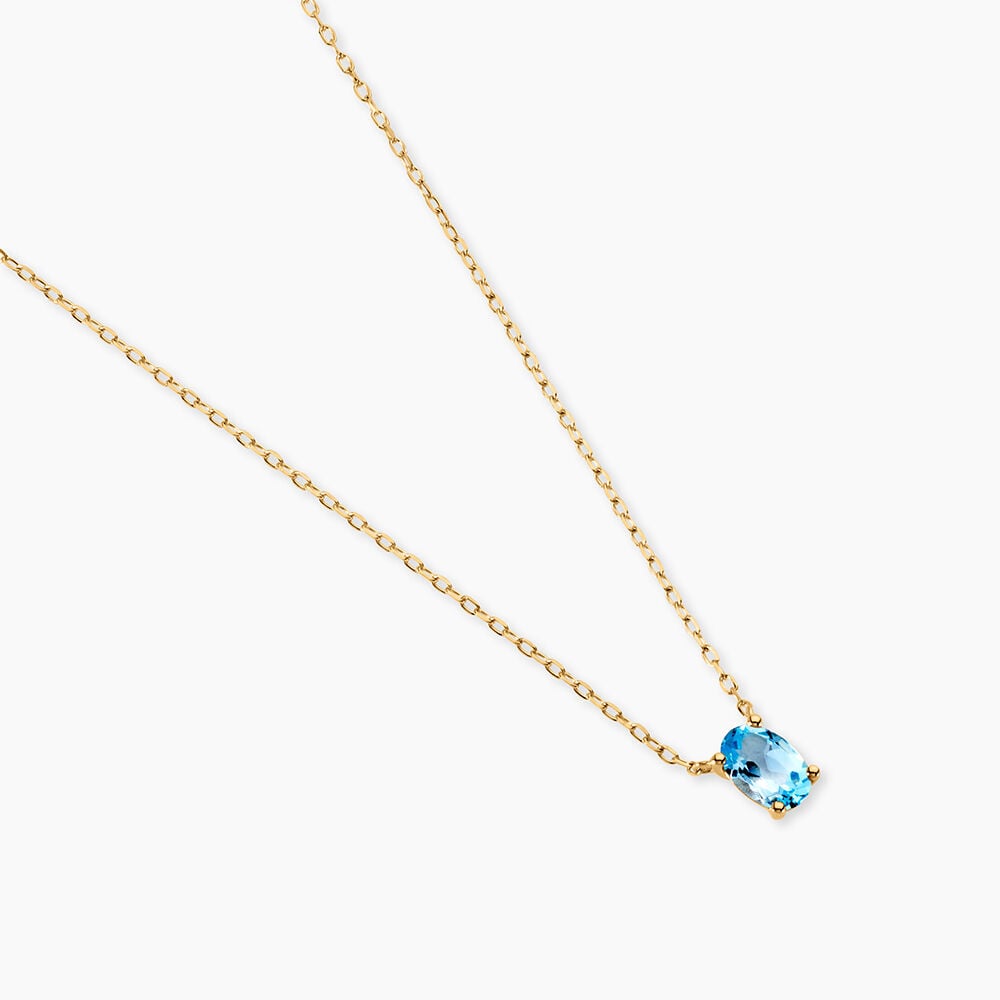 Collier Ovale Or Jaune Topaze - Colliers solitaires Femme | Marc Orian