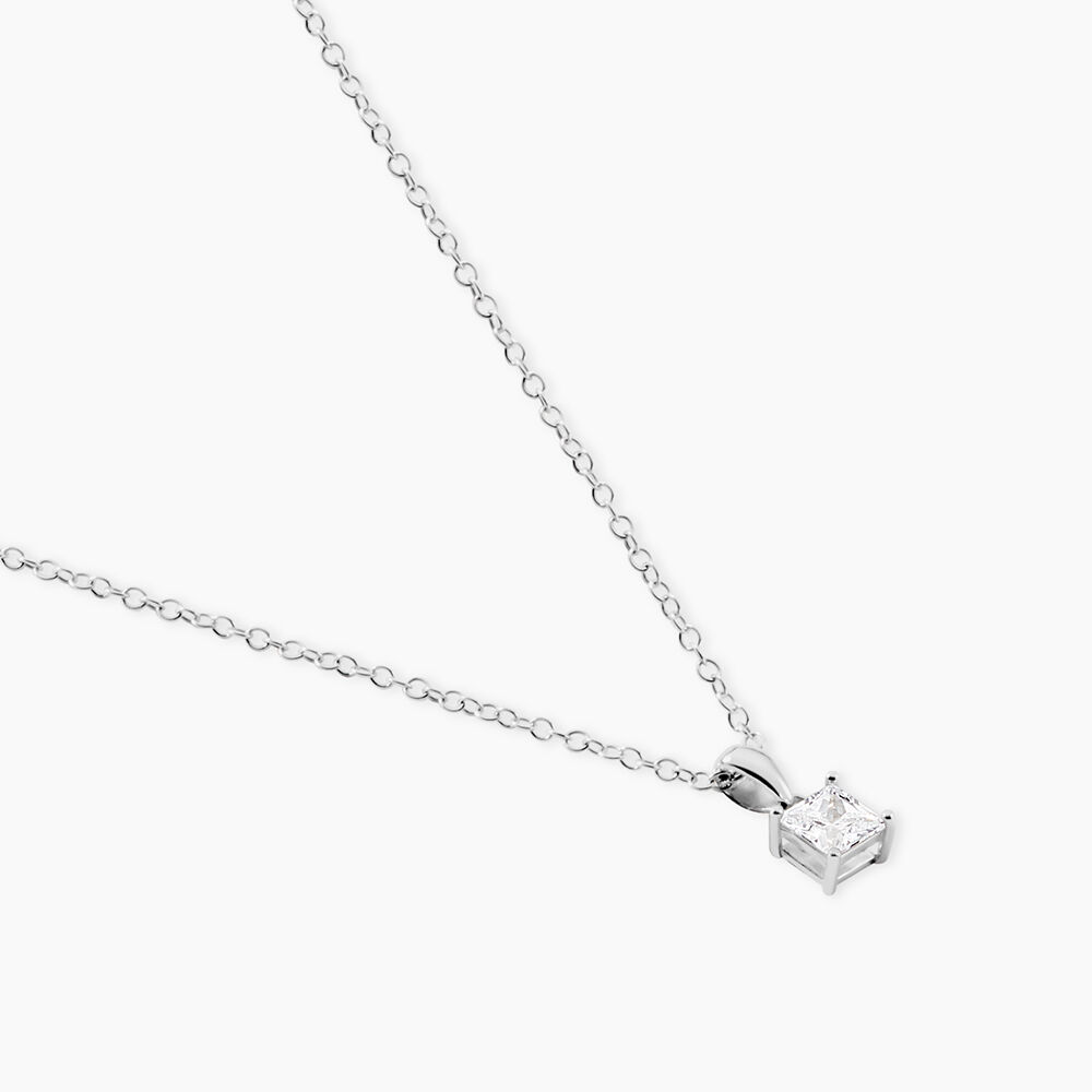 Collier Lyanna Argent Blanc Oxyde De Zirconium - Colliers solitaires Femme | Marc Orian