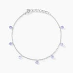 Bracelet Collie Argent Blanc Oxyde De Zirconium - Bracelets fantaisie Femme | Marc Orian