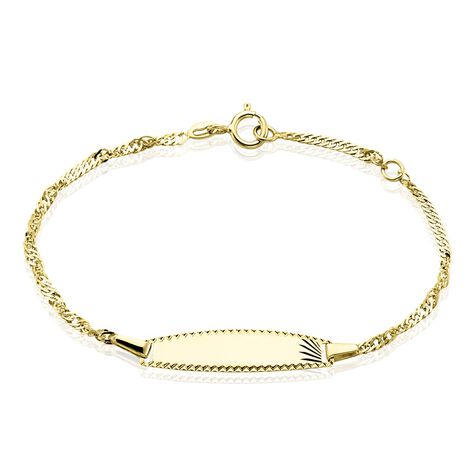 Bracelet Identite Bebe Or Jaune Ericka - Gourmettes Enfant | Marc Orian