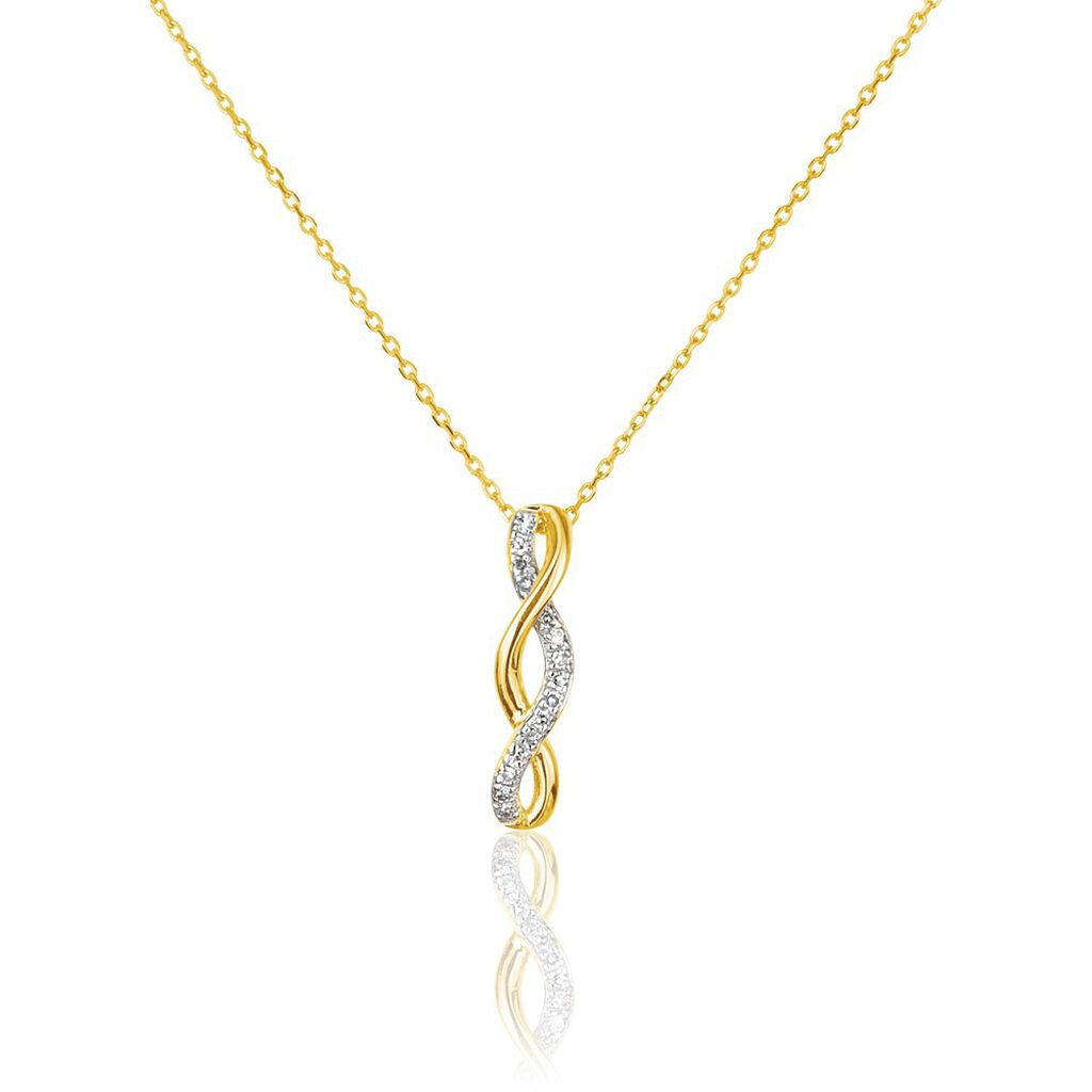 Collier Marina Ea Or Jaune Diamant - Colliers avec pierres Femme | Marc Orian