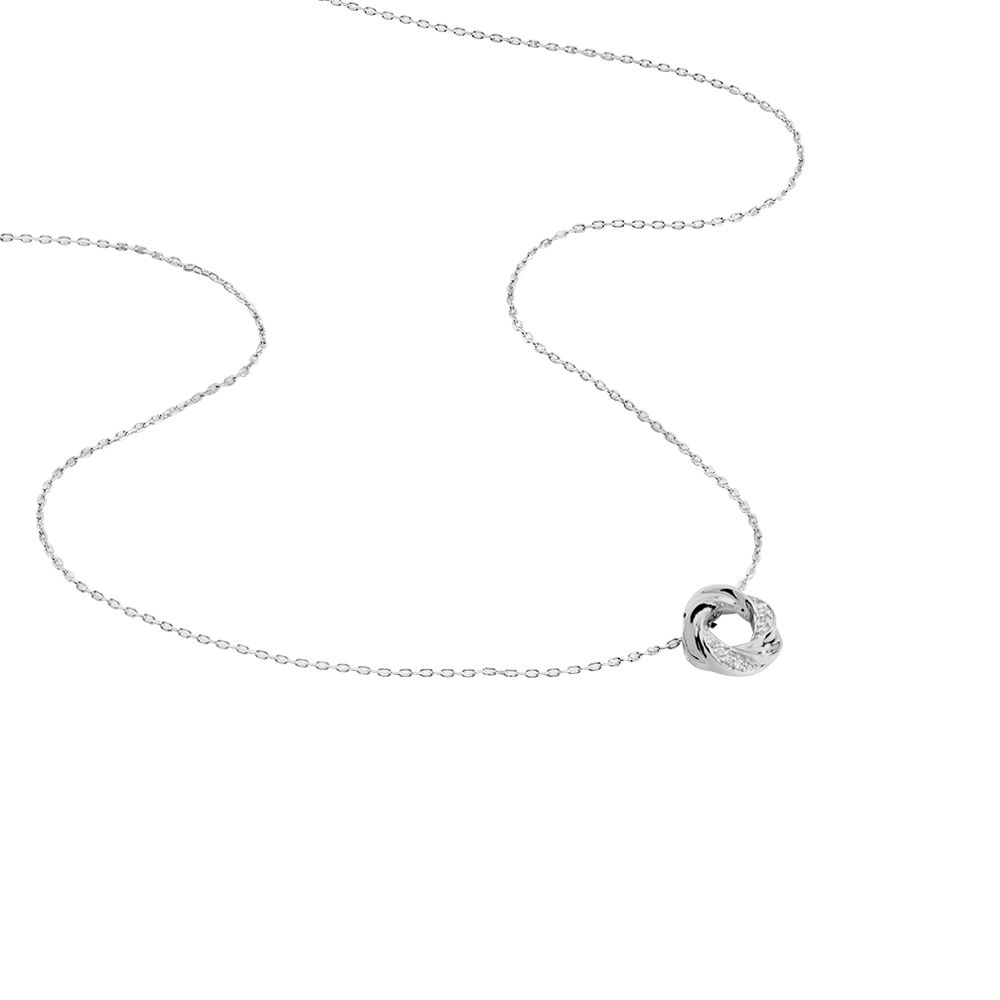 Collier Adlyne Forcat Argent Blanc Oxyde De Zirconium - Colliers avec pierres Femme | Marc Orian
