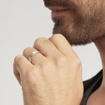 Alliance Julio Ruban Poli Brosse Or Blanc - Alliances duo Unisex | Marc Orian