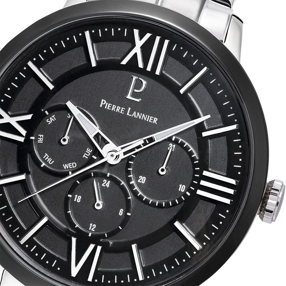 Montre Pierre Lannier Collection Beaucour Noir - Montres étanches Homme | Marc Orian
