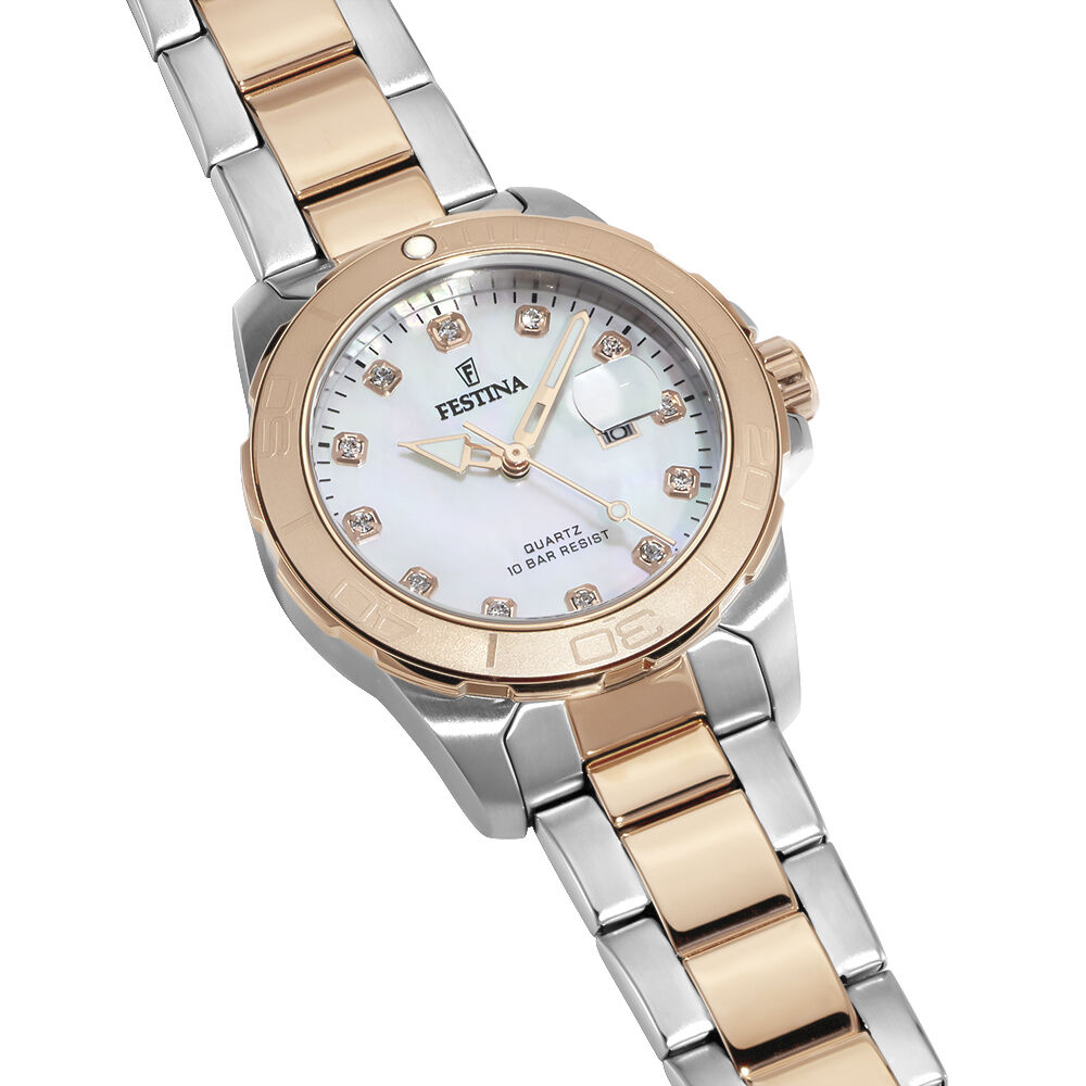 Montre Boyfriend Nacre Blanche - Montres étanches Femme | Marc Orian