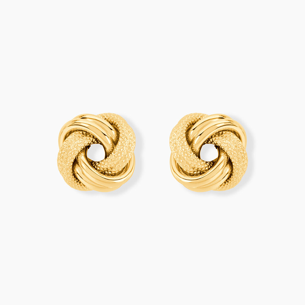 Boucles D'Oreilles Puces Gereon Or Jaune - Puces Femme | Marc Orian