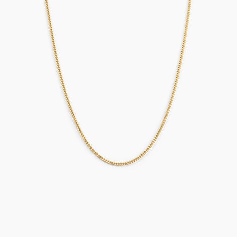 Cha&icirc;ne Ixia Maille Gourmette Diamantee Or Jaune - Chaines Famille | Marc Orian