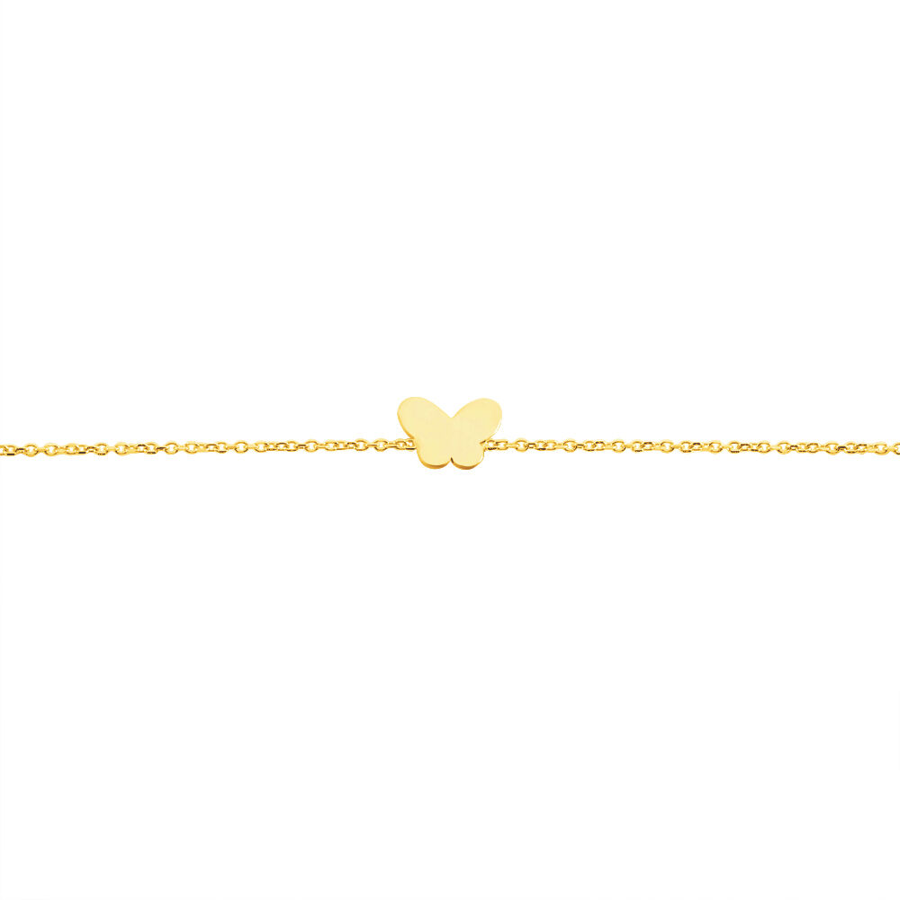 Bracelet Shaida Papillon Or Jaune - Bracelets chaînes Enfant | Marc Orian