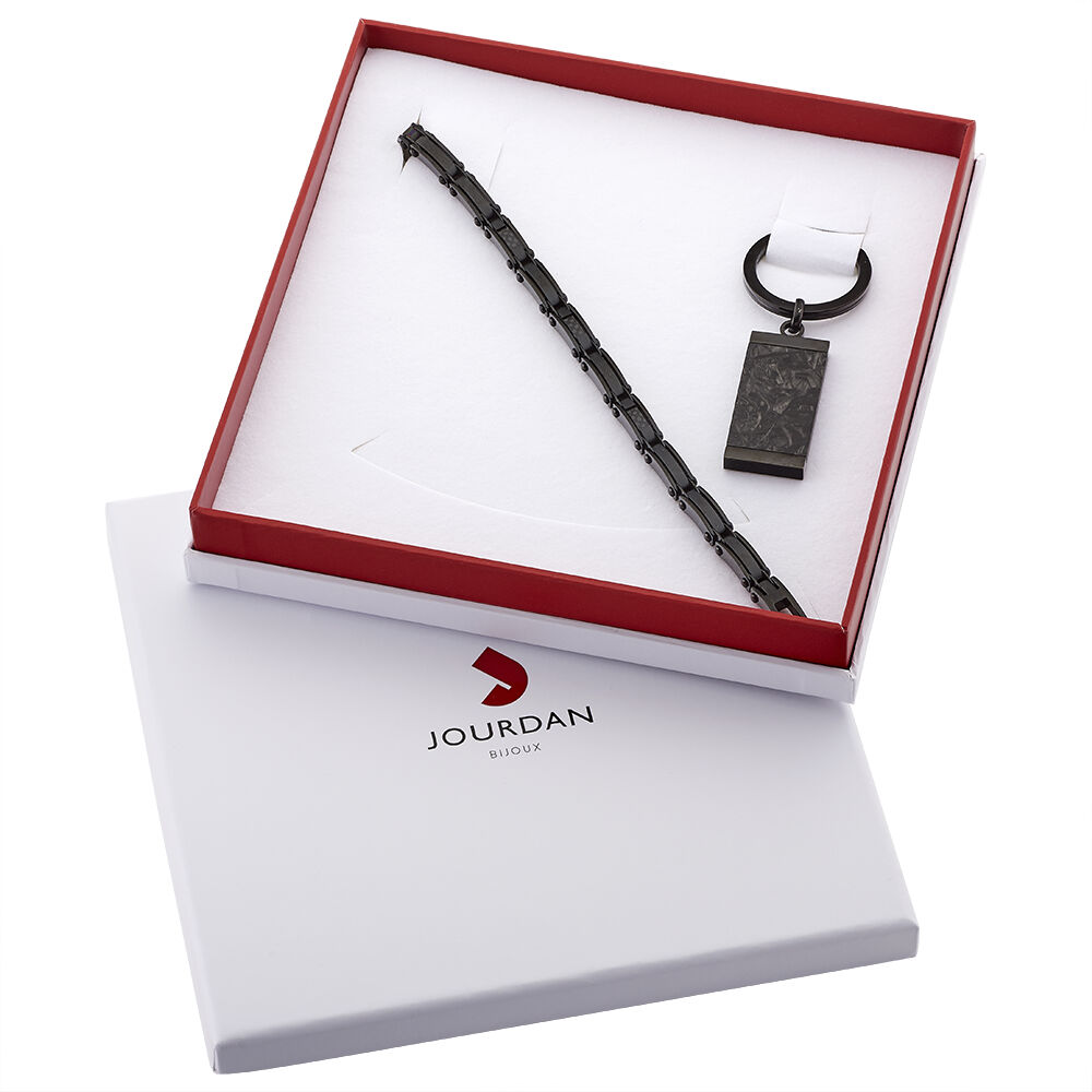 Bracelet Sheron Acier Noir - Gourmettes Homme | Marc Orian