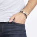 Bracelet Aichatou Or Acier Blanc - Bracelets cuir Homme | Marc Orian