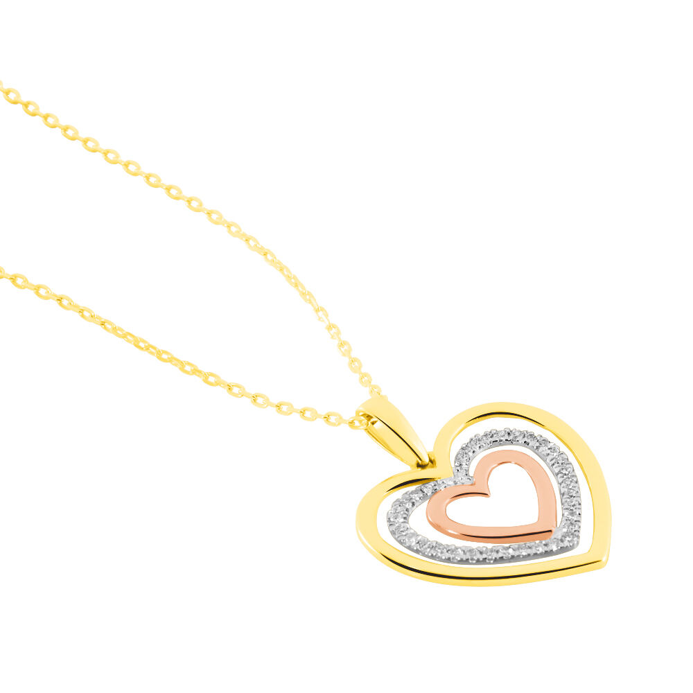 Collier Titaina Or Tricolore Diamant - Colliers avec pierres Femme | Marc Orian