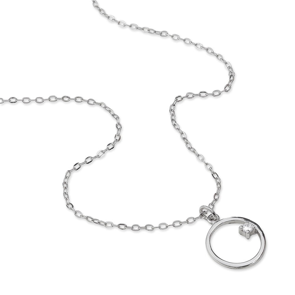 Collier Anas Argent Blanc Oxyde De Zirconium - Colliers avec pierres Femme | Marc Orian