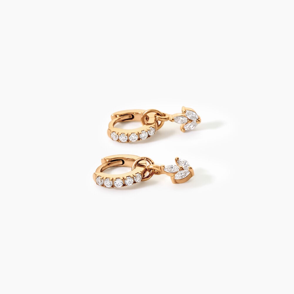 Cr&eacute;oles Leokadia Plaqu&eacute; Or Jaune Oxyde De Zirconium - Boucles d'oreilles pampille Femme | Marc Orian