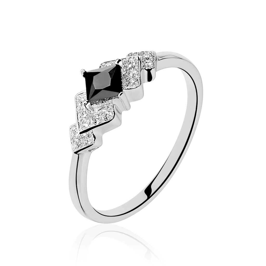 Bague Maymana Argent Blanc Oxyde De Zirconium - Solitaires Femme | Marc Orian