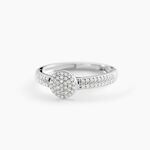Bague Lisyae Or Blanc Diamants - Parures de mariage Femme | Marc Orian