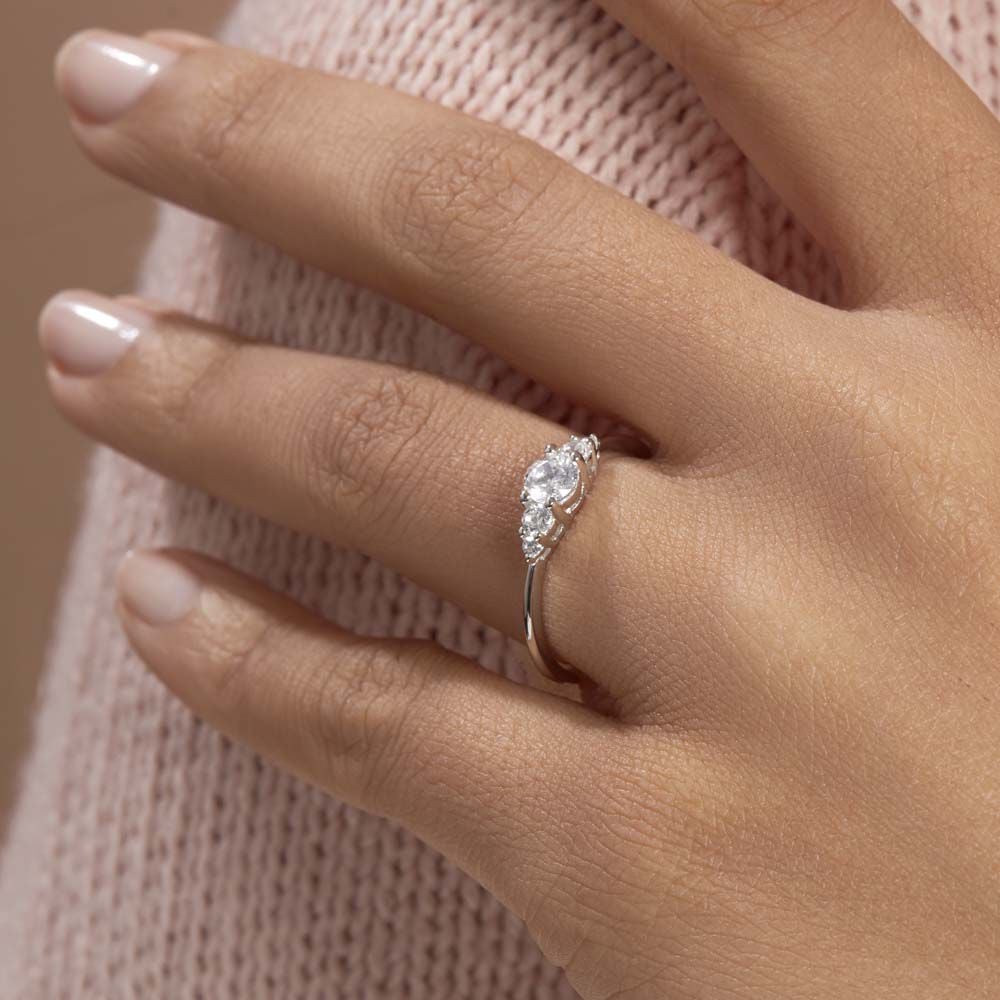 Bague Maiwen Argent Blanc Oxyde De Zirconium - Bagues avec pierre Femme | Marc Orian