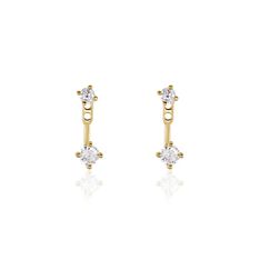 Bijoux D'oreilles Plaqué Or Dedale Oxydes De Zirconium - Boucles d'oreilles Ear cuffs Femme | Marc Orian