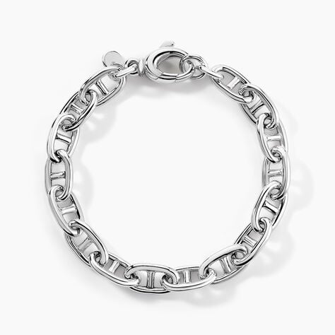 Bracelet Nazima Maille Marine Argent Blanc - Bracelets cha&icirc;nes Femme | Marc Orian
