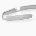 Bracelet Jonc Two Argent Blanc - Bracelets joncs Femme | Marc Orian