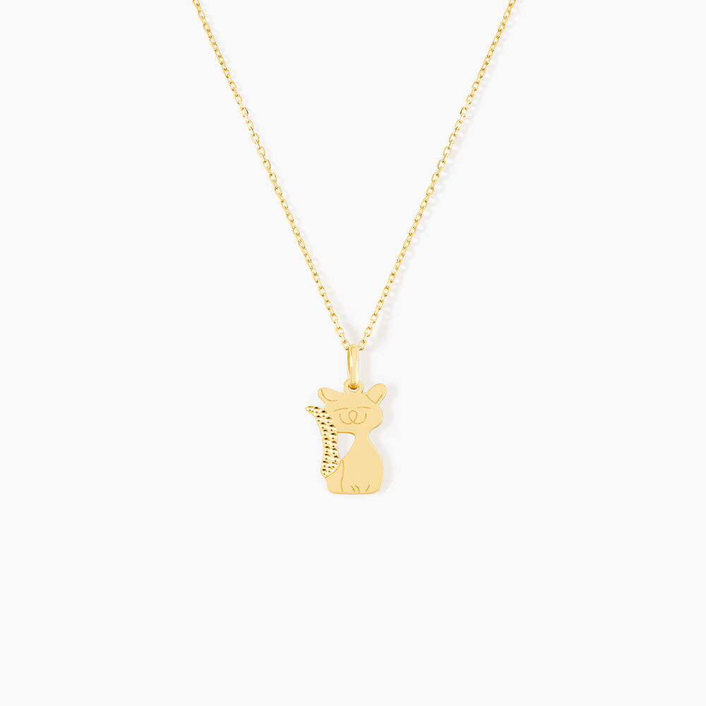Pendentif Herman Chat Or Jaune - Pendentifs Femme | Marc Orian