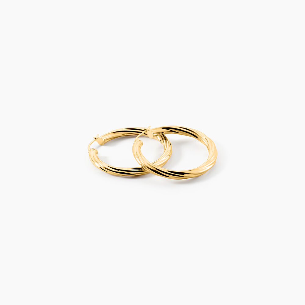 Cr&eacute;oles Or Jaune Torsad&eacute; - Cr&eacute;oles Femme | Marc Orian