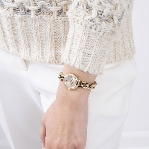 Montre Furla Chain Round Doré - Montres classiques Femme | Marc Orian