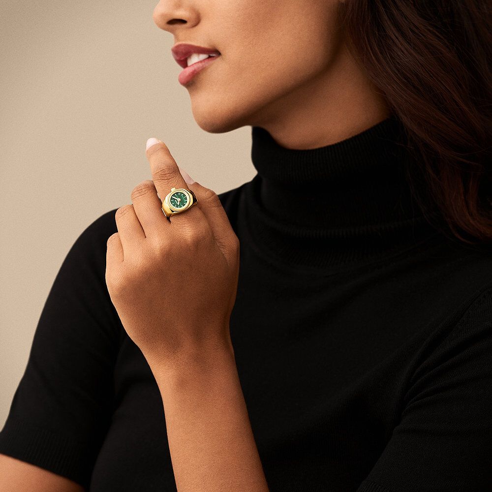Montre Fossil Watch Ring Vert - Montres étanches Femme | Marc Orian