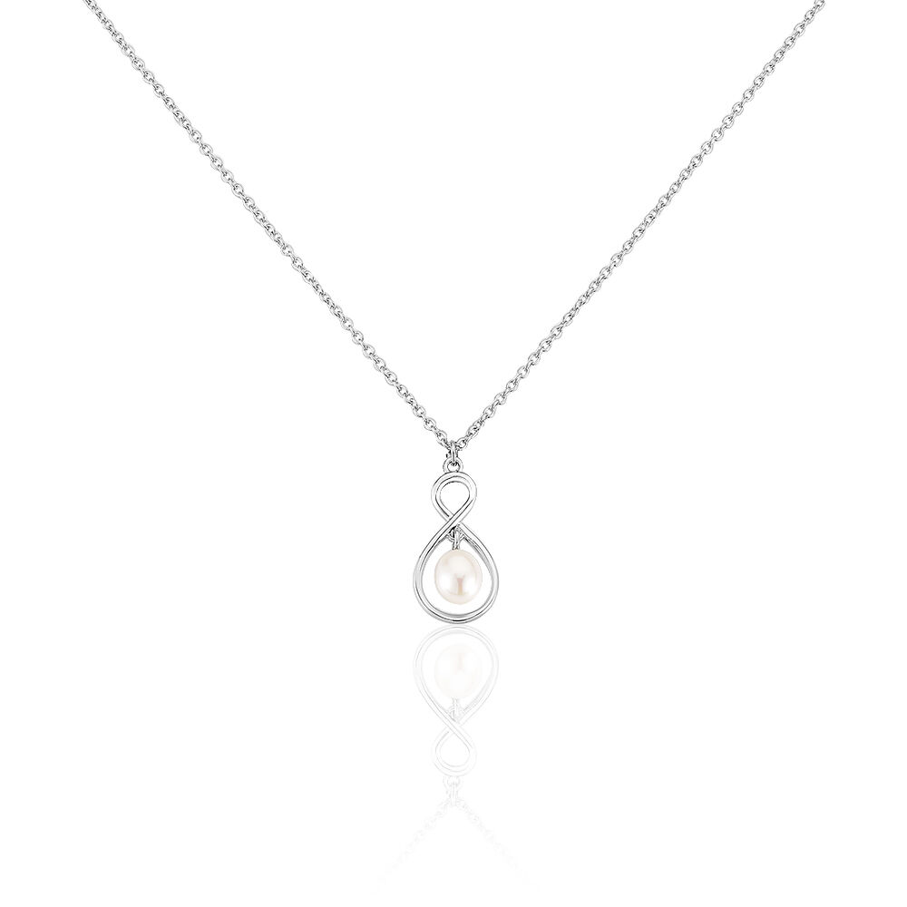 Collier Walae Argent Blanc Perle De Culture - Colliers avec pierres Femme | Marc Orian